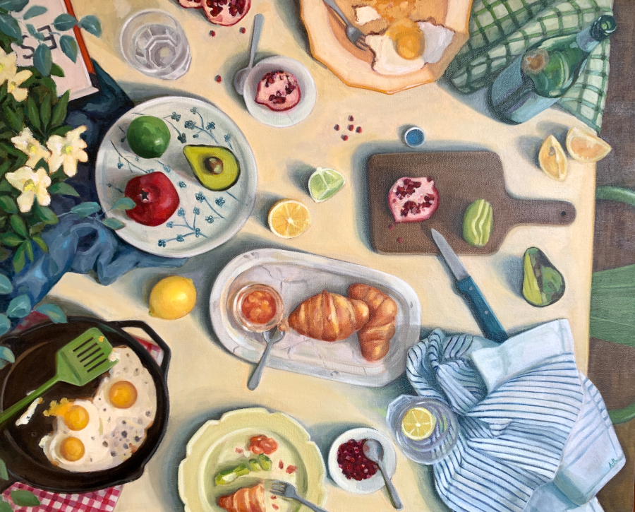 "Breakfast Table" | Painting by Anna Rejoice